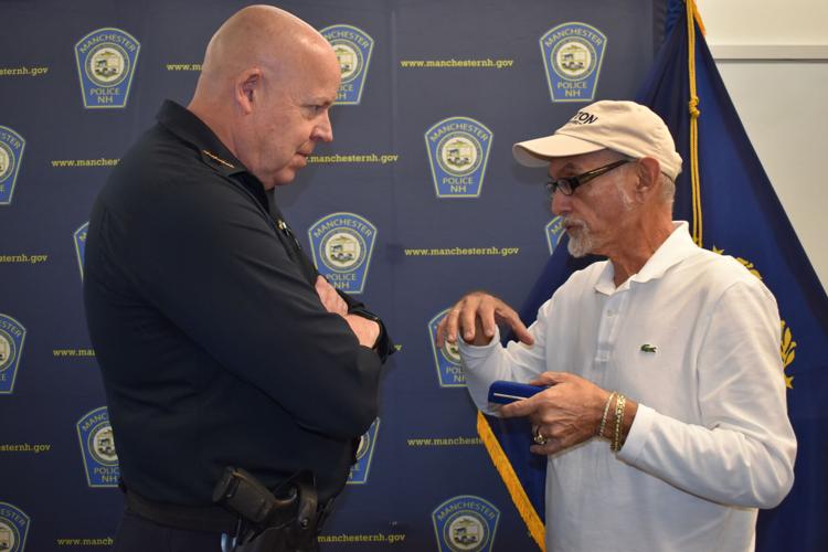 Manchester police award Purple Heart to late captain shot by sniper