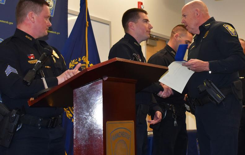 Manchester police award Purple Heart to late captain shot by sniper