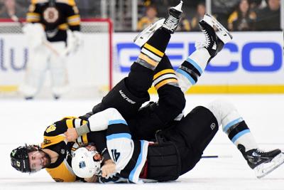 NHL: Utah at Boston Bruins